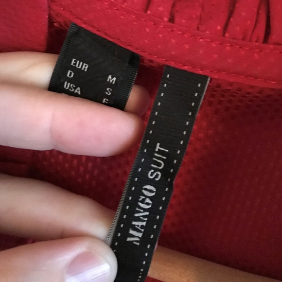 Mango Suit Red Dress Shirt - Picture 7 of 7